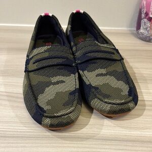 Rothy's Camouflage Flats - Green and Black